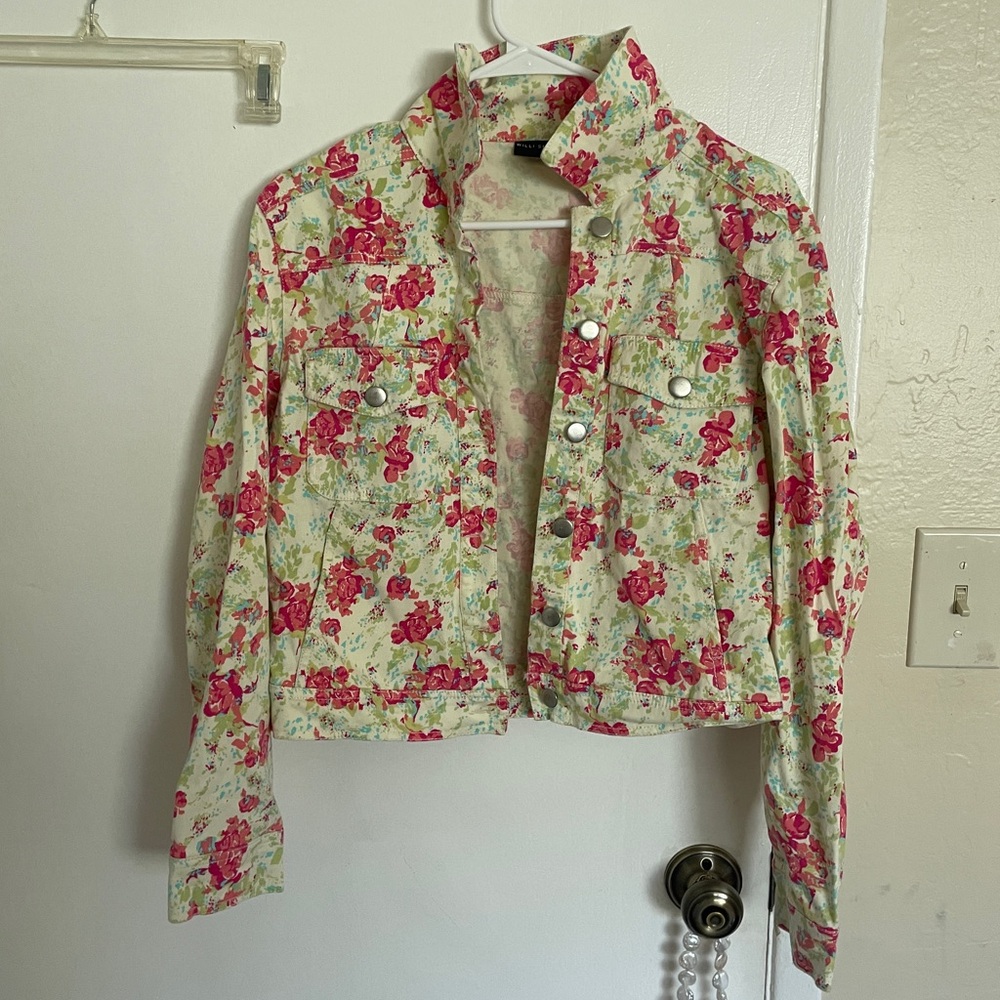 Willi Smith Floral Patterned Jacket - image 1
